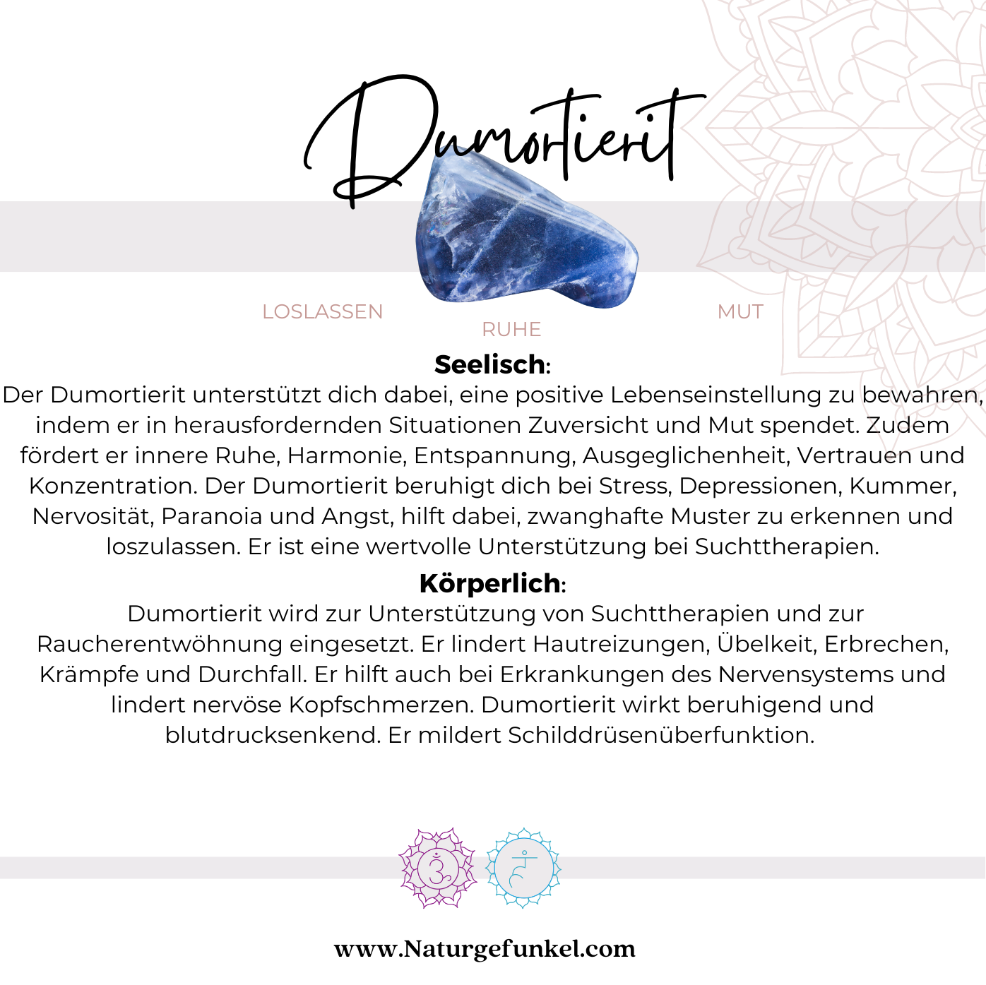 Dumortierit Armband