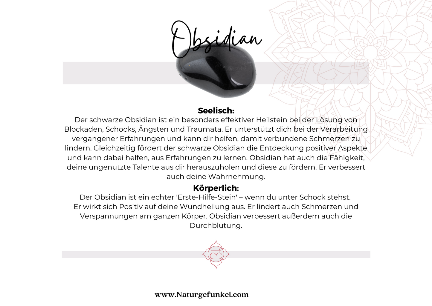 Obsidian Trommelstein