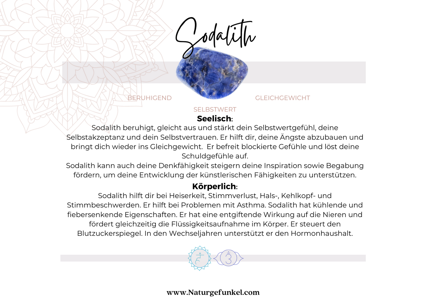 Sodalith Trommelstein