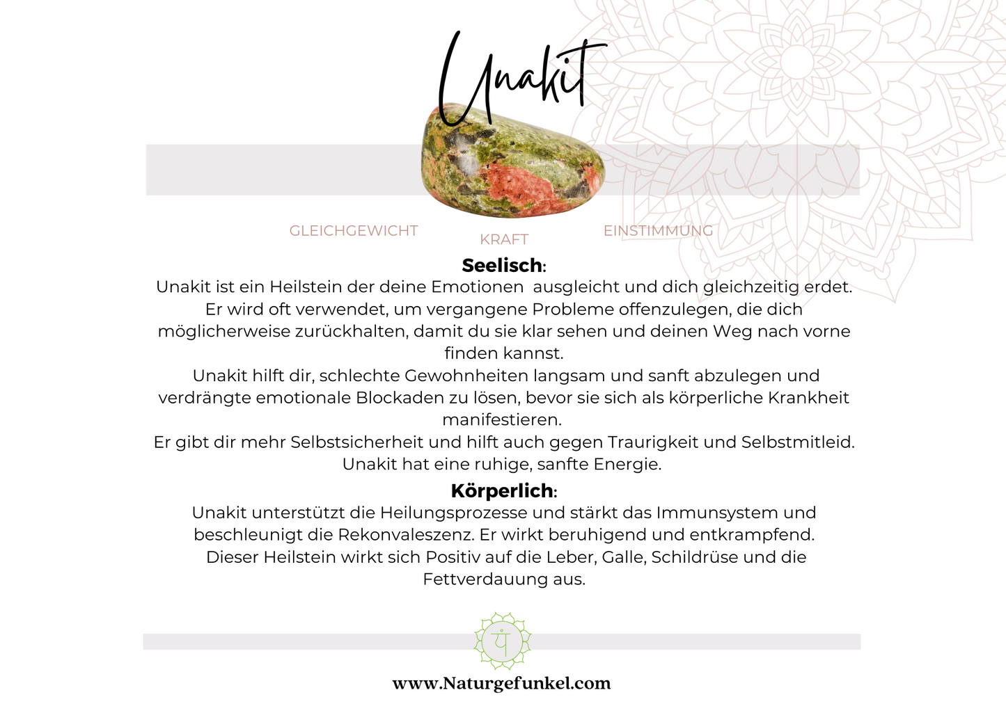 Unakit Trommelstein