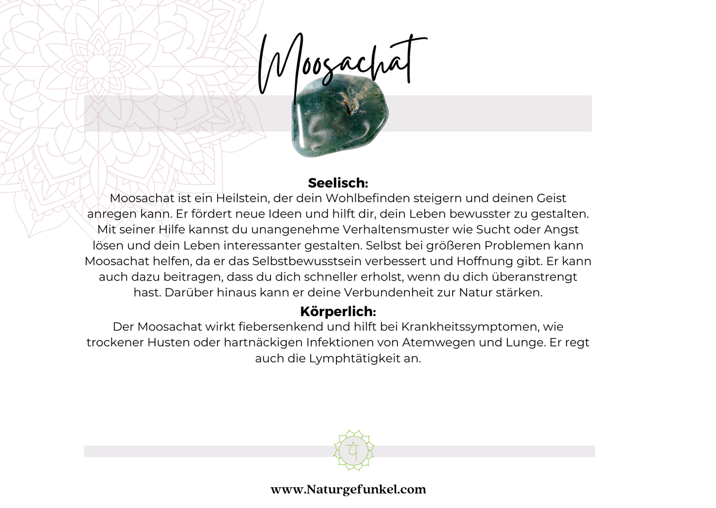 Moosachat Armband