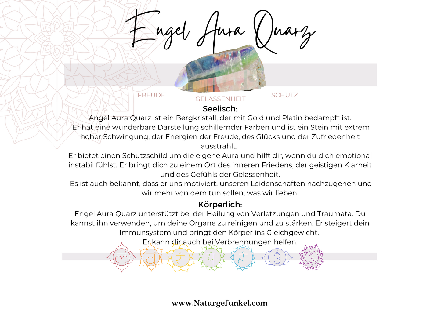 Angel-Aura Quarz & Bergkristall Armband