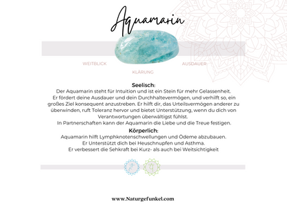 AQUAMARIN Trommelstein EXTRA