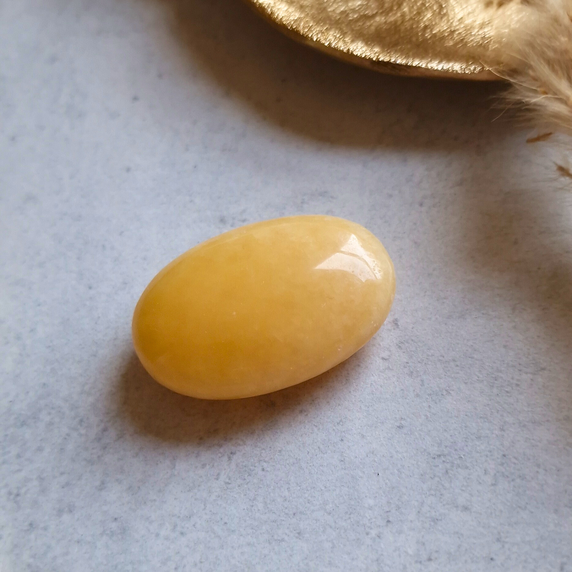 Calcit Orange Handschmeichler