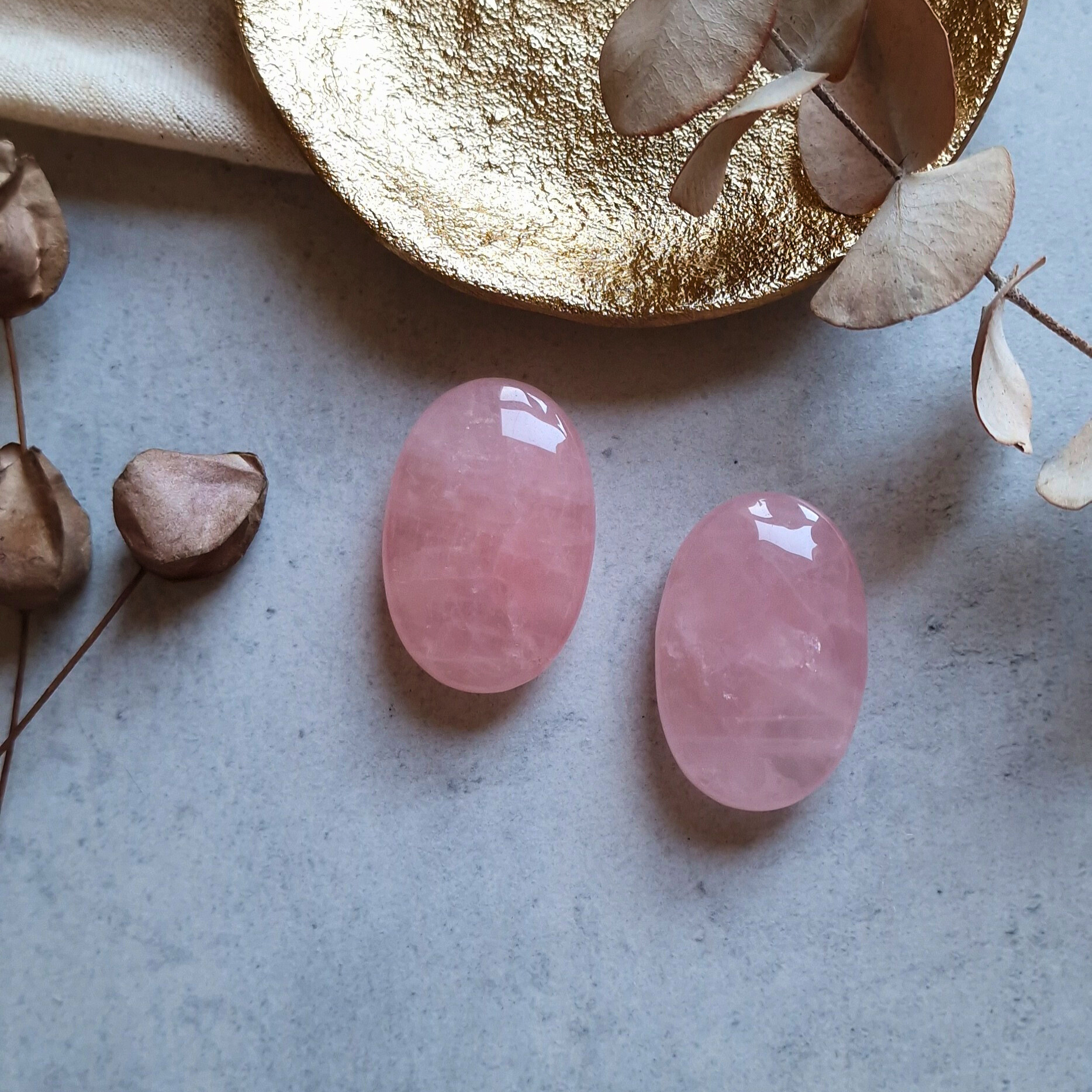 Rosenquarz Handschmeichler