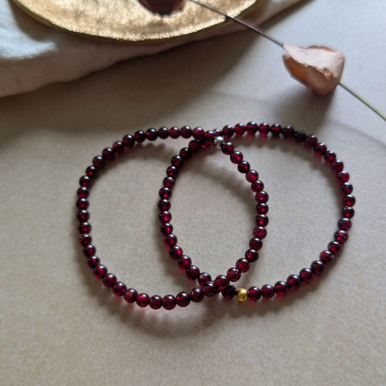 Granat Armband
