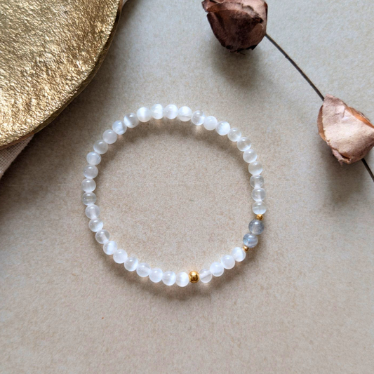 Selenit Armband