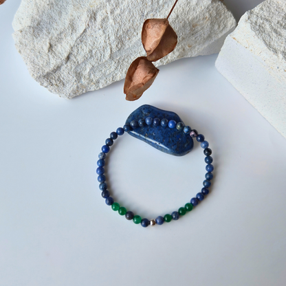 Armband Element Luft – Dumortierit & Aventurin