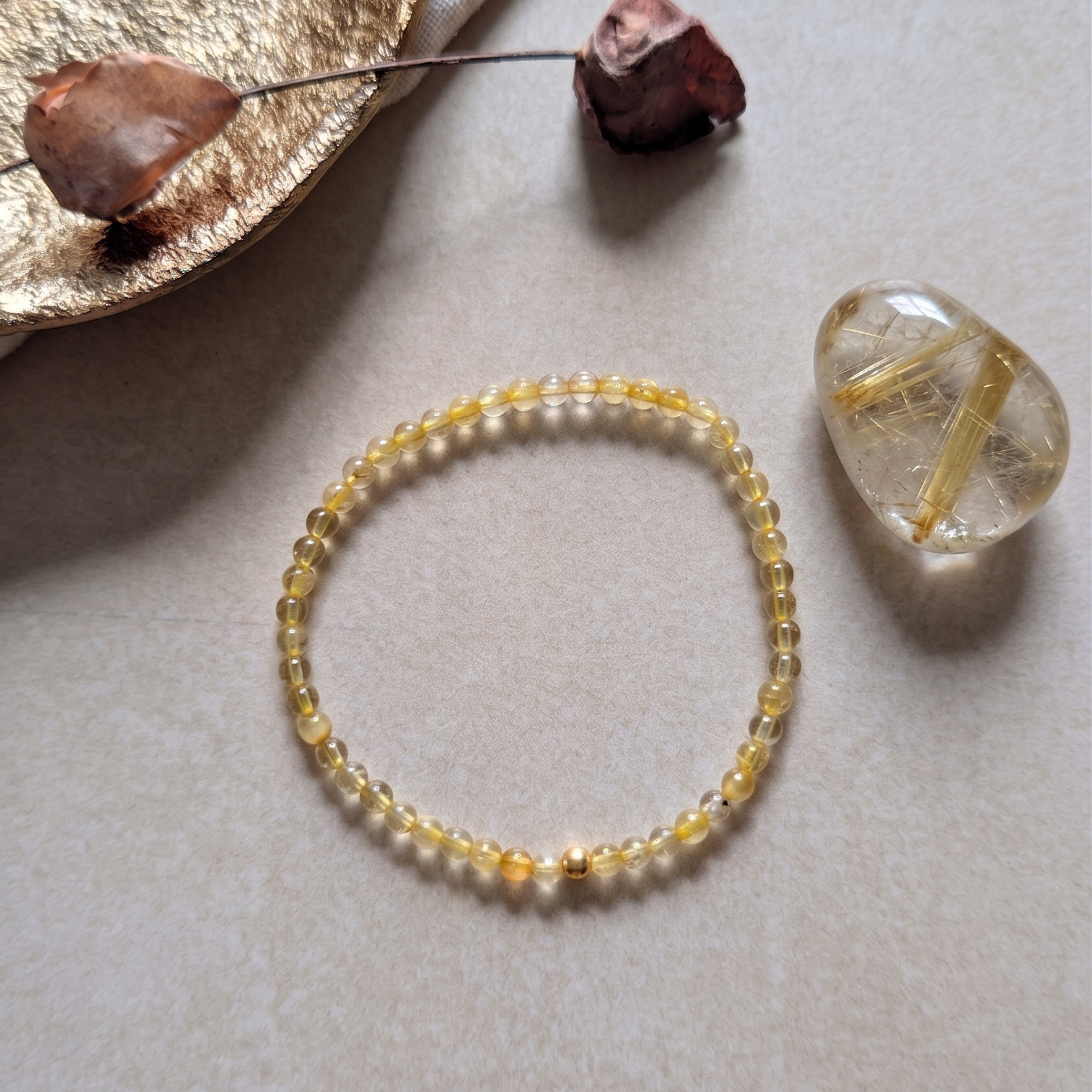 Rutilquarz Armband