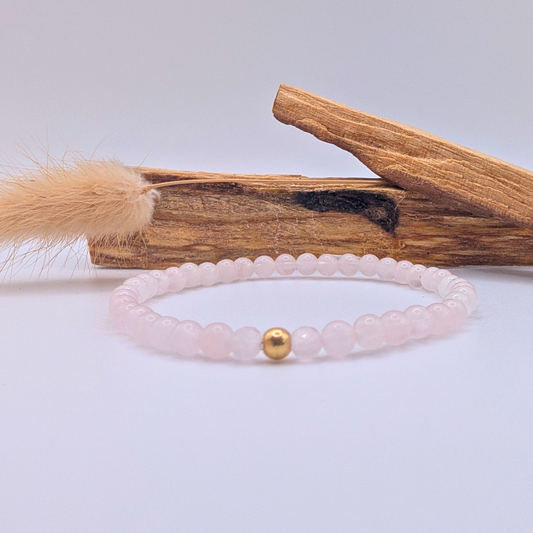 Rosenquarz Armband