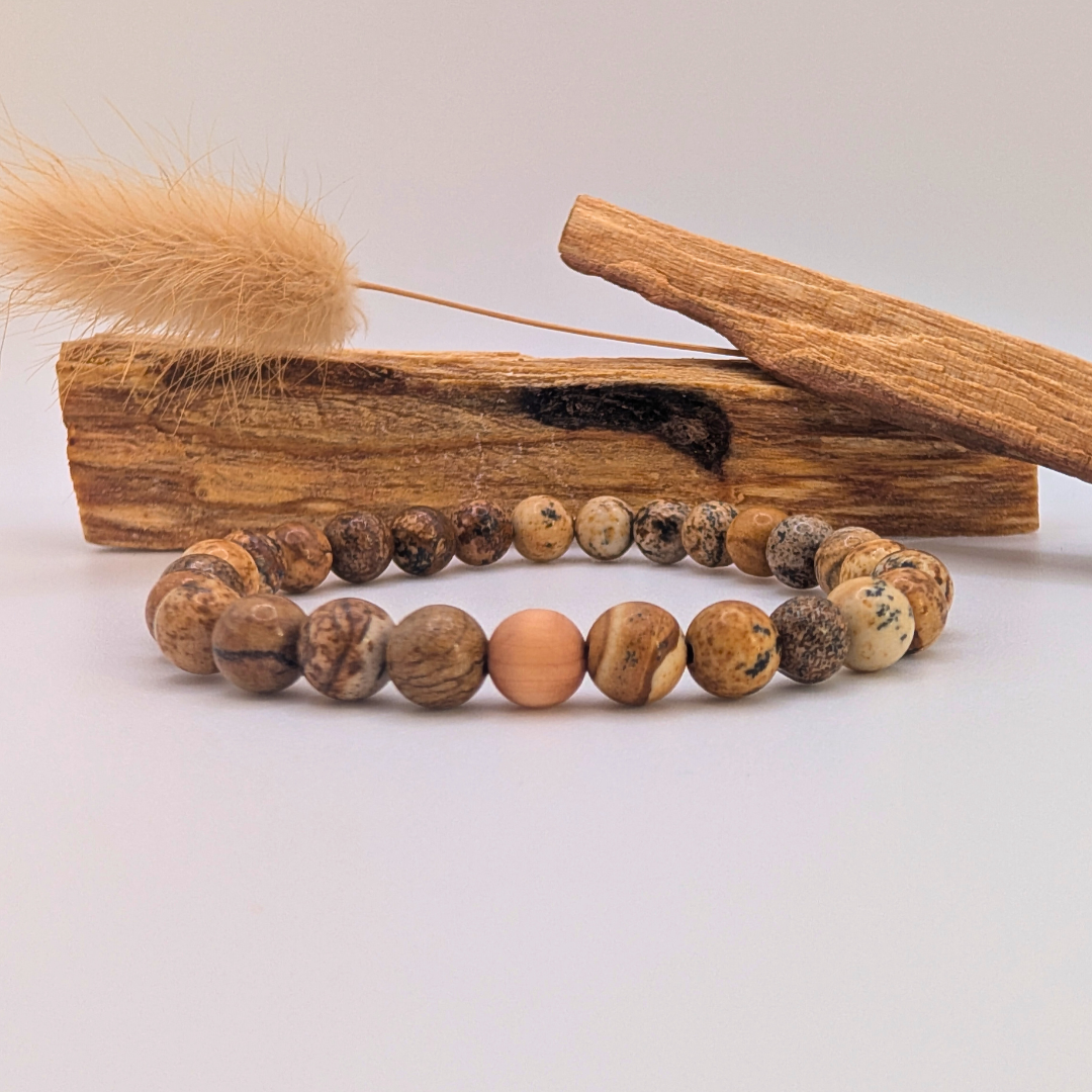 Landschafts-Jaspis Armband