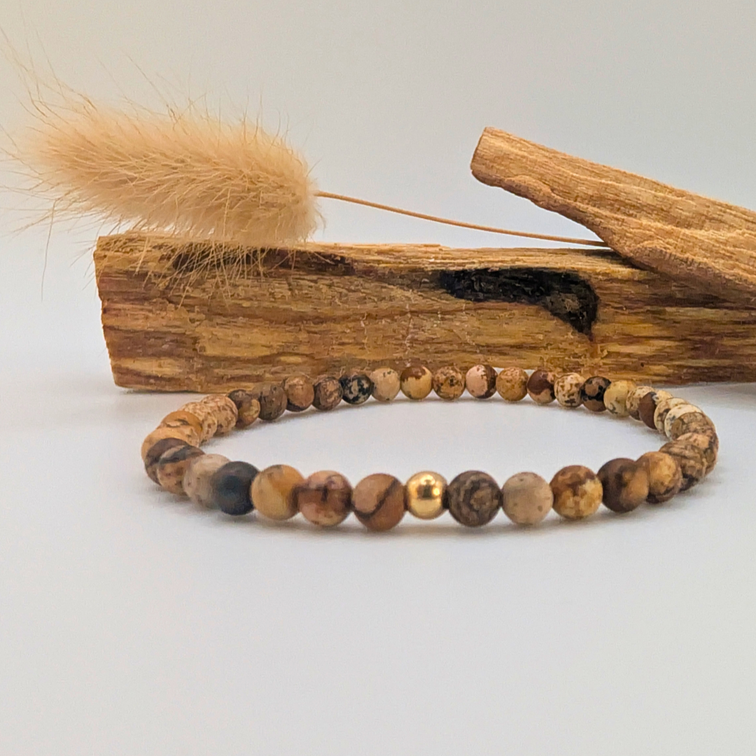 Landschafts-Jaspis Armband