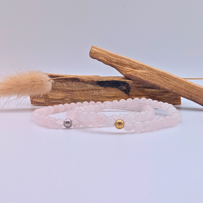 Rosenquarz Armband