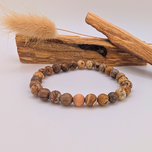 Landschafts-Jaspis Armband