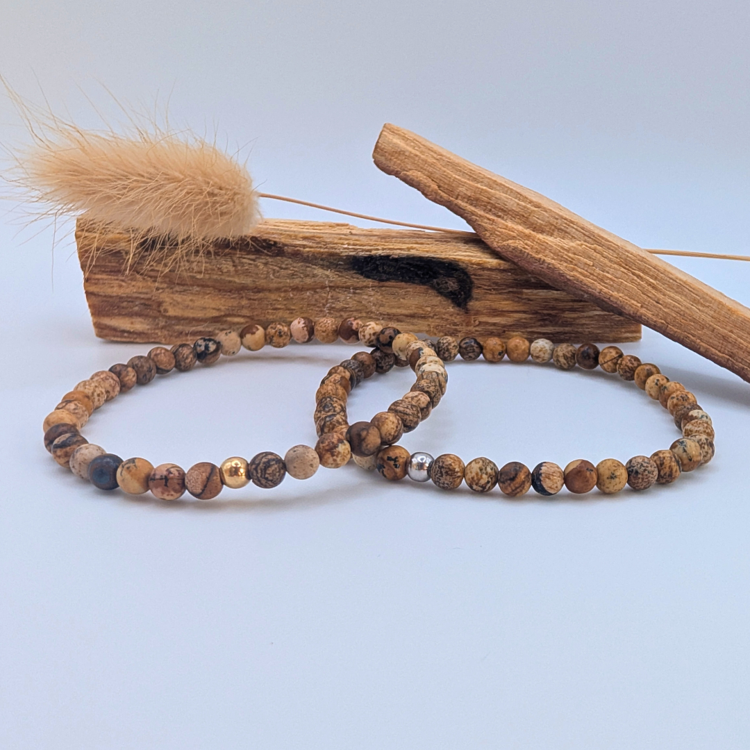 Landschafts-Jaspis Armband