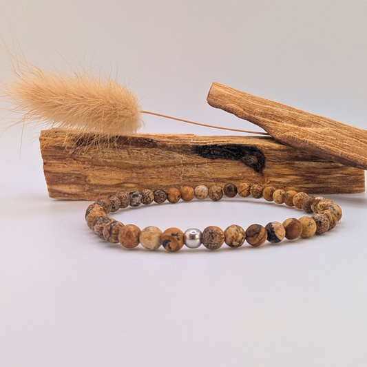 Landschafts-Jaspis Armband