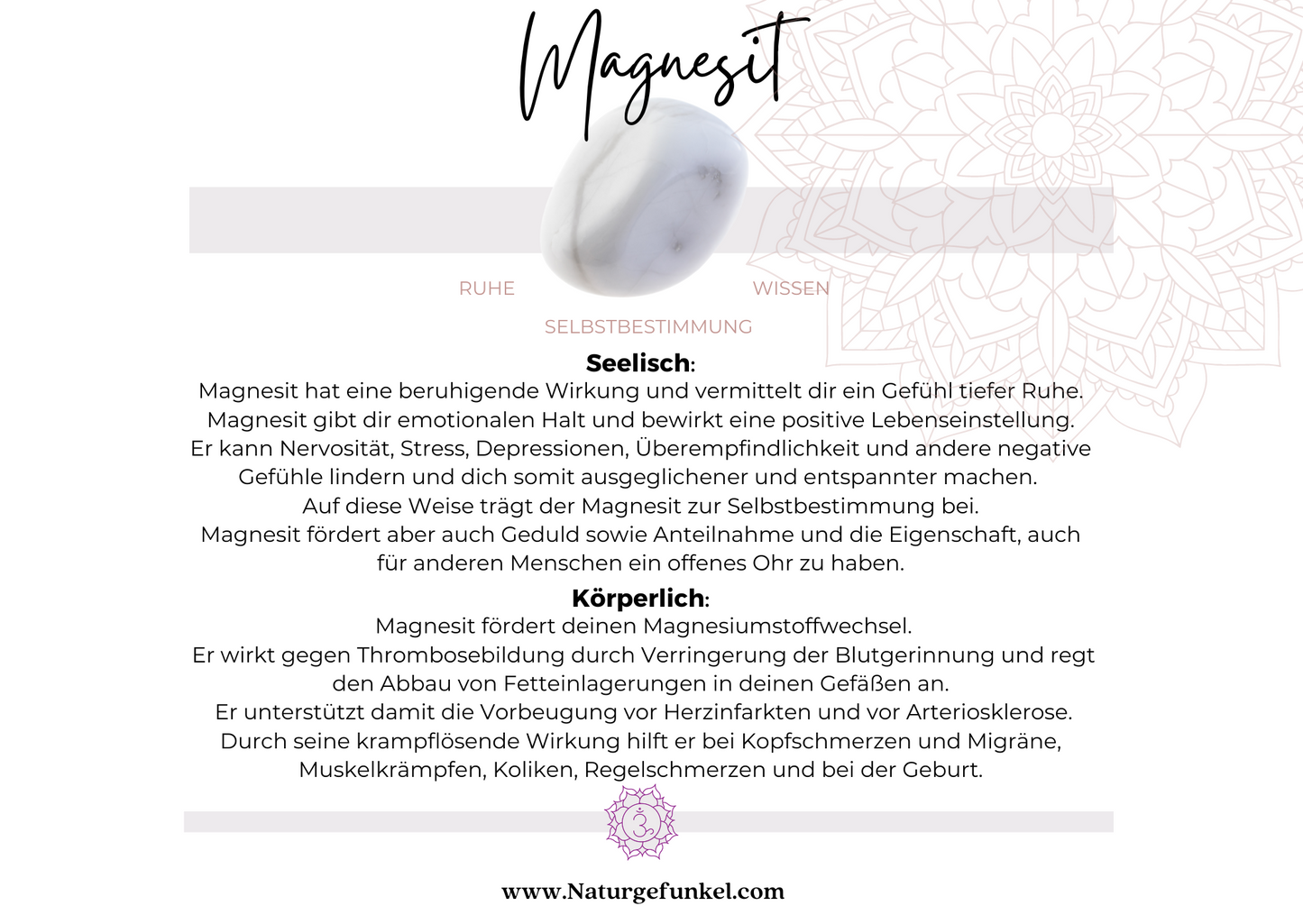 Magnesit Armband