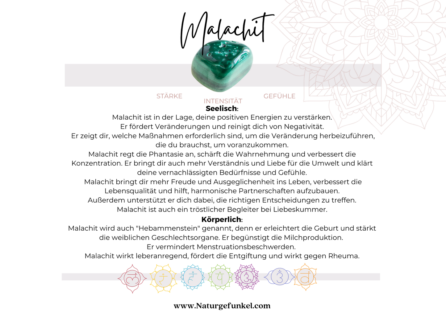 Malachit Armband